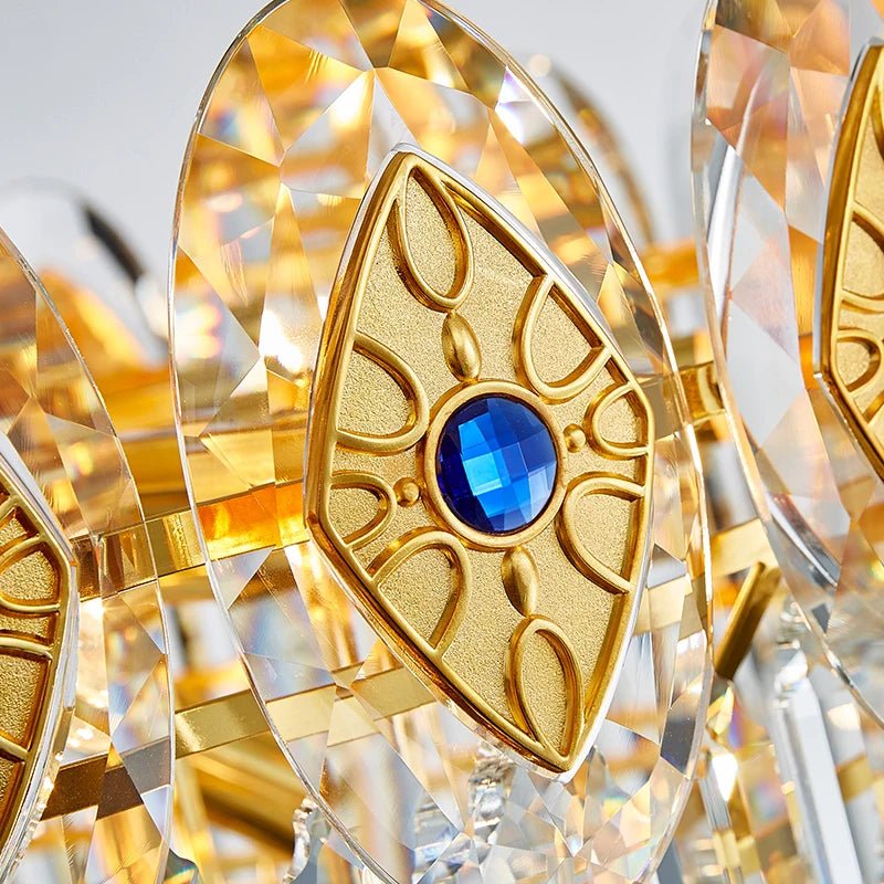 Eliana Oval Crystal Chandelier - Unique Three - Tiered Lighting - Lumos Glows200000531:175L95 W35 H36cm