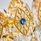 Eliana Oval Crystal Chandelier - Unique Three - Tiered Lighting - Lumos Glows200000531:175L95 W35 H36cm