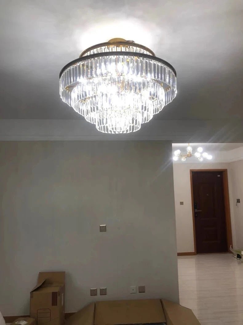 Elizabeth Crystal Chandelier: Timeless Glamour, Modern Style - Lumos Glows136:2000025723 colors changeable Wall lamp B
