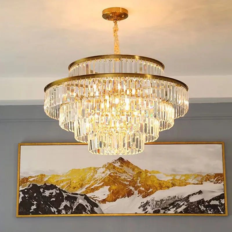 Elizabeth Crystal Chandelier: Timeless Glamour, Modern Style - Lumos Glows136:2000025723 colors changeable Wall lamp B