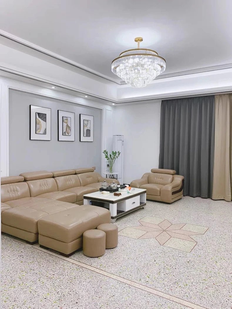 Elizabeth Crystal Chandelier: Timeless Glamour, Modern Style - Lumos Glows136:2000025723 colors changeable Wall lamp B