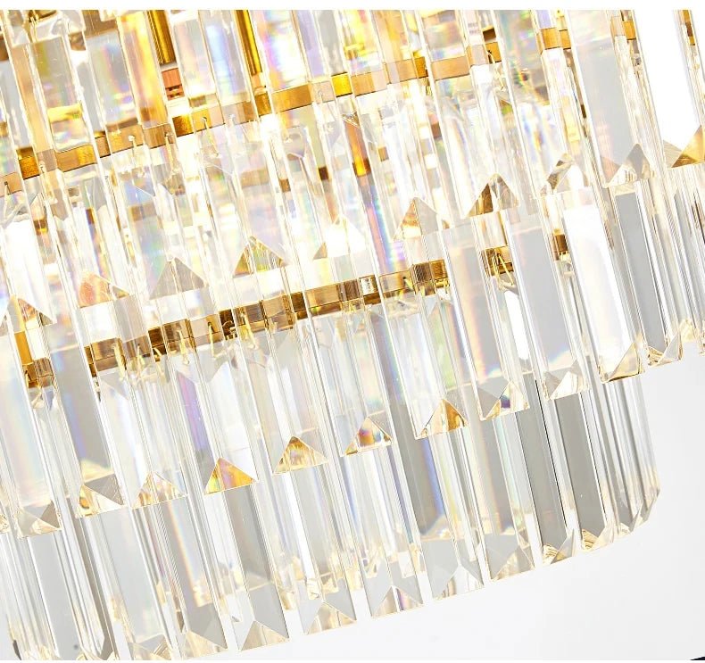 Elizabeth Crystal Chandelier: Timeless Glamour, Modern Style - Lumos Glows136:2000025723 colors changeable Wall lamp B