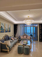 Elizabeth Crystal Chandelier: Timeless Glamour, Modern Style - Lumos Glows136:2000025723 colors changeable Wall lamp B