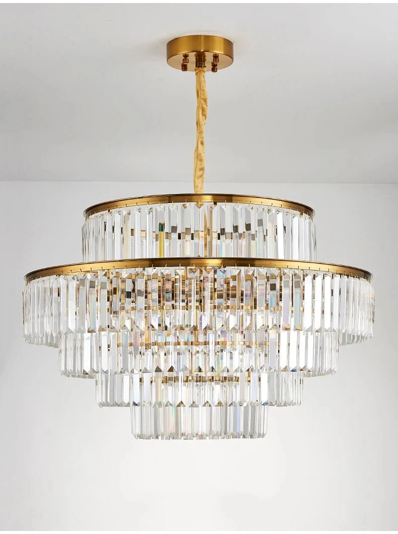 Elizabeth Crystal Chandelier: Timeless Glamour, Modern Style - Lumos Glows136:2000025723 colors changeable Wall lamp B