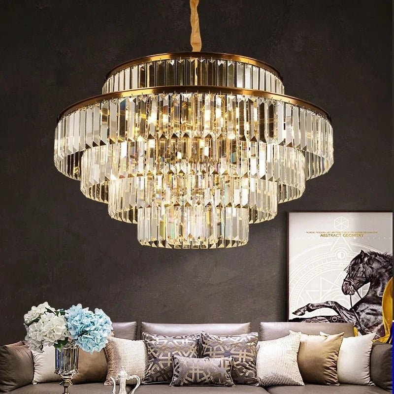 Elizabeth Crystal Chandelier: Timeless Glamour, Modern Style - Lumos Glows136:2000025723 colors changeable Wall lamp B