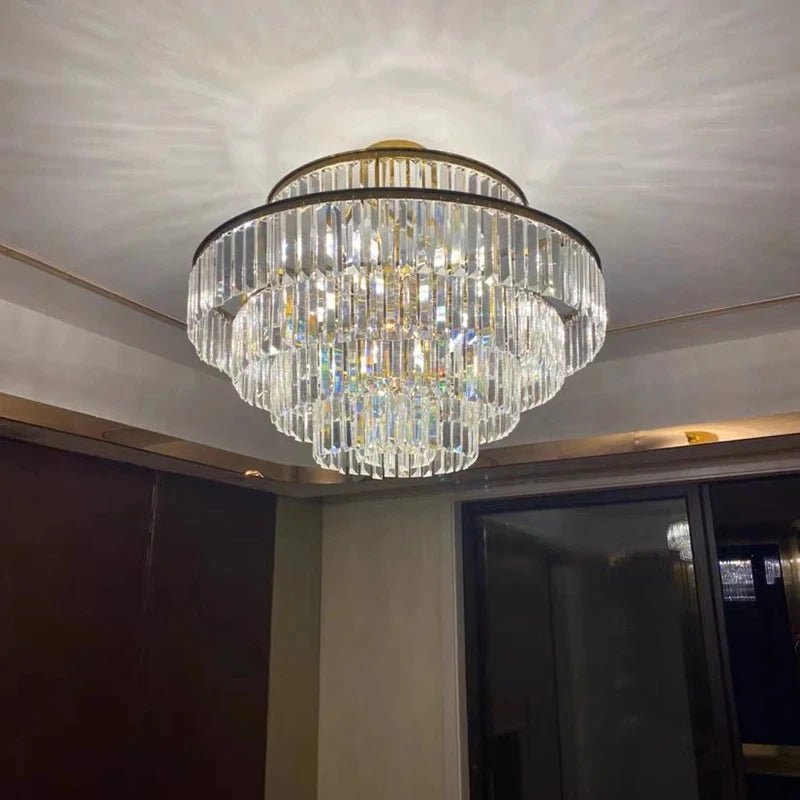 Elizabeth Crystal Chandelier: Timeless Glamour, Modern Style - Lumos Glows136:2000025723 colors changeable Wall lamp B