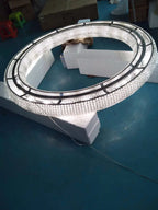 Esmeralda All - Around Crystal Wrapped Rounded Chandelier - Lumos Glows warm light 3000K gold 80cm 12 light