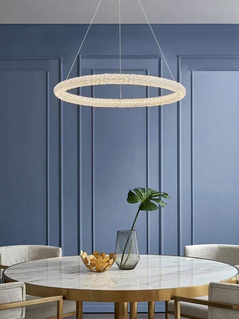 Jillian Sculptural LED Three Tier Crystal Chandelier! Pendant Light - Lumos Glows1 White light 4500k 6CM