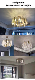 Leslie Teardrop Glass Ring Chandelier | Modern Textured Statement Light - Lumos Glows 40CM