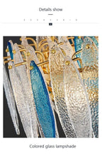 Leslie Teardrop Glass Ring Chandelier | Modern Textured Statement Light - Lumos Glows 40CM