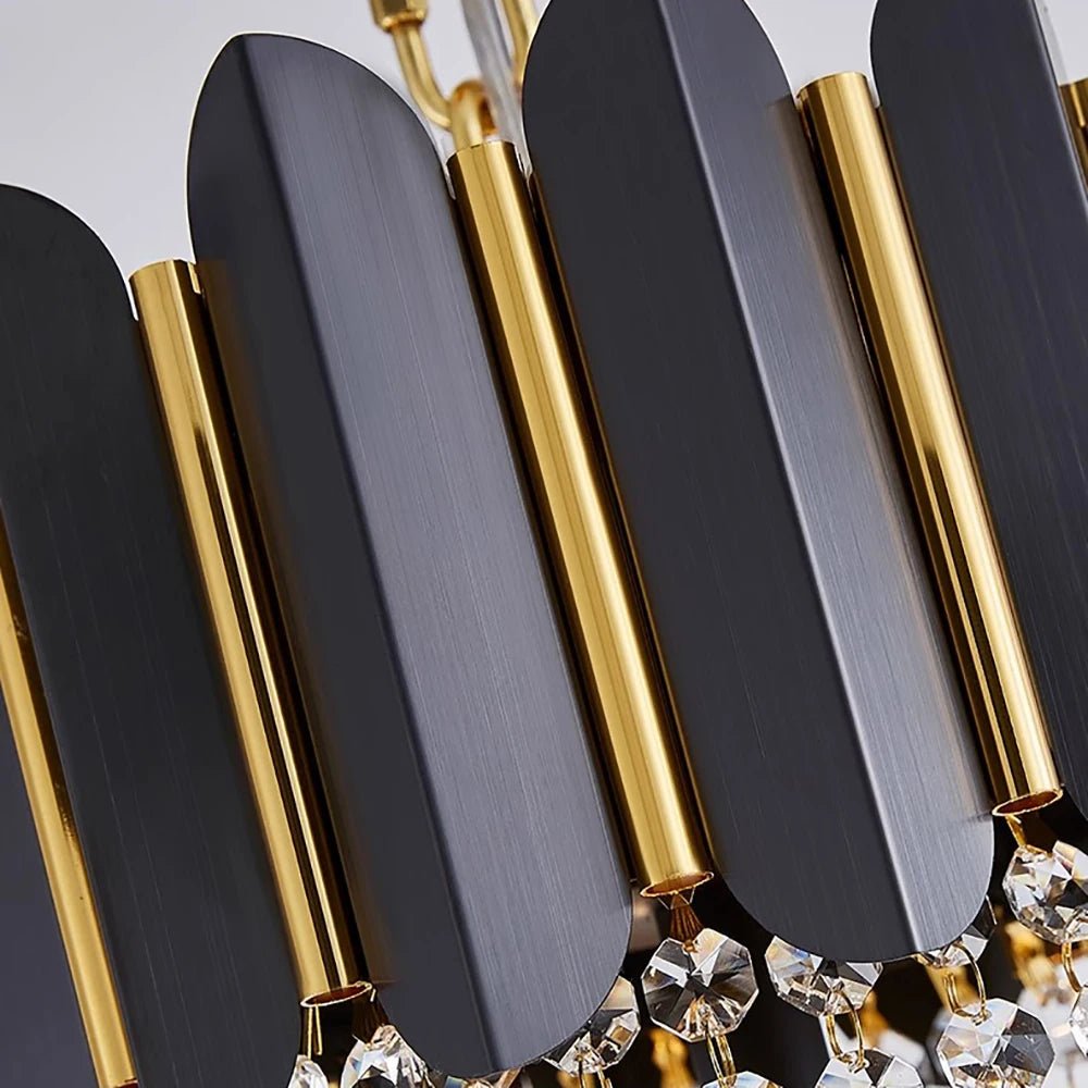 Logan Modern Stainless Steel Tiered Crystal Chandelier - Lumos Glows136:200003938White light;200000531:365458D80cm