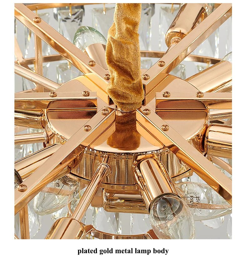 Luis Rounded Two - Tier Crystal Cut Edge Chandelier - Lumos Glows136:200003939warm light(3000k) 80cm ceiling Double