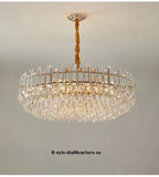 Luis Rounded Two - Tier Crystal Cut Edge Chandelier - Lumos Glows136:200003939warm light(3000k) 80cm ceiling Double