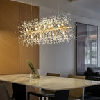 Nordic Alice Dandelion Crystal Chandelier – A Dimensional Masterpiece - Lumos GlowsLighting Neutral Light 4000K Chrome -72cm