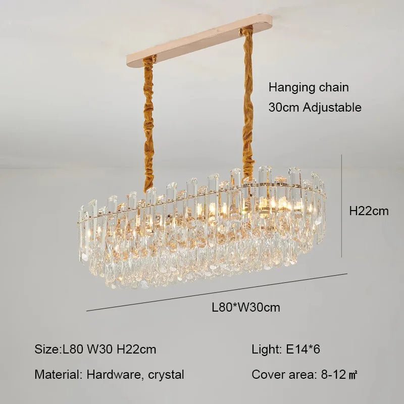 Ruby Three Tier Rounded Crystal Wrapped Chandelier - Lumos Glows136:2000025723 color changeable Clear color L80cm