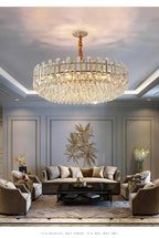 Ruby Three Tier Rounded Crystal Wrapped Chandelier - Lumos Glows136:2000025723 color changeable;200000795:691Smoke grey D80cm