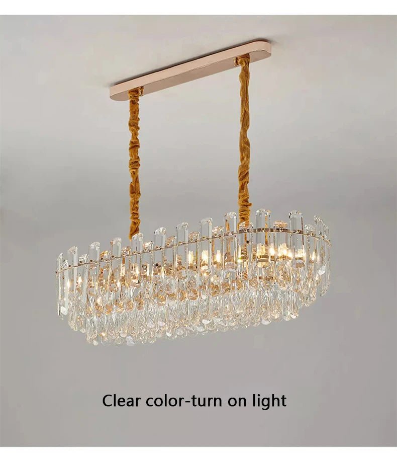 Ruby Three Tier Rounded Crystal Wrapped Chandelier - Lumos Glows136:2000025723 color changeable;200000795:691Smoke grey D80cm
