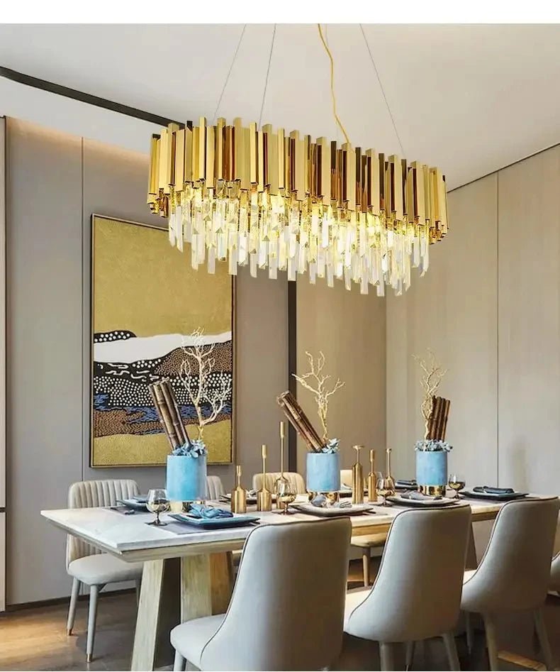 Rylee Gold Edged Crystal And Copper Ring Chandelier - Lumos Glows136:200003939Neutral light;200000795:367Ceiling 30CM