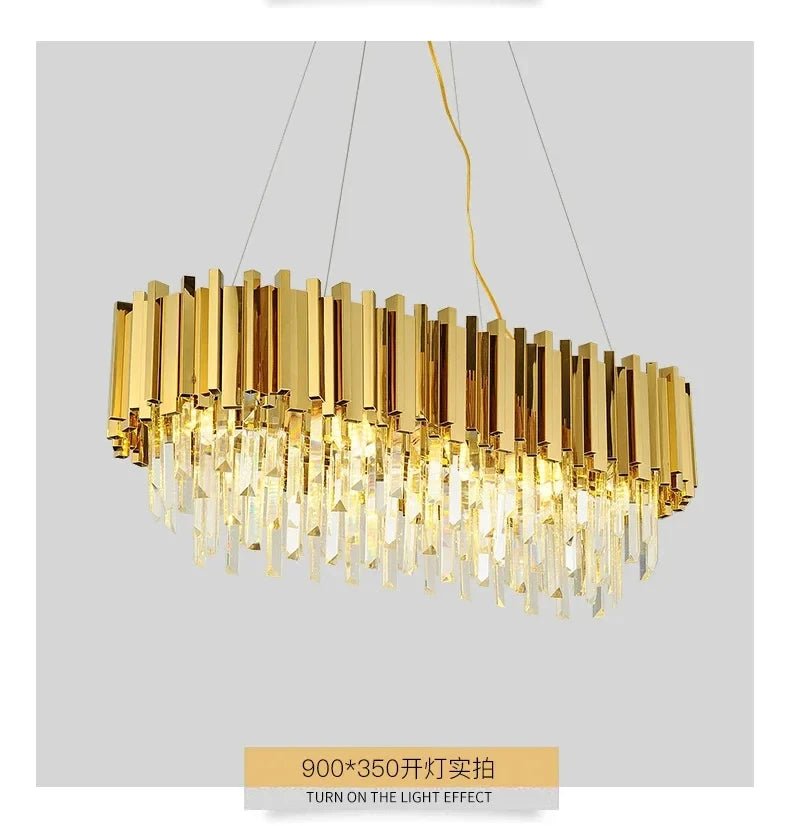 Rylee Gold Edged Crystal And Copper Ring Chandelier - Lumos Glows136:200003939Neutral light;200000795:367Ceiling 30CM