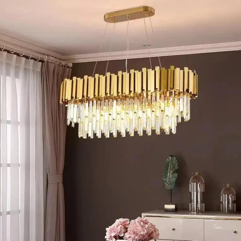 Rylee Gold Edged Crystal And Copper Ring Chandelier - Lumos Glows136:200003939Neutral light;200000795:367Ceiling 30CM