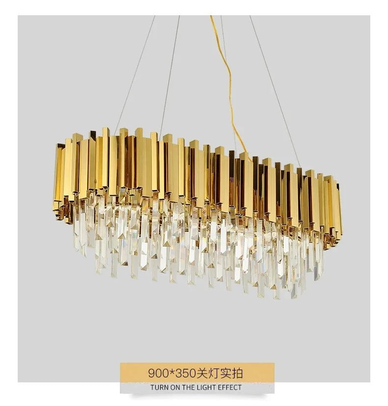 Rylee Gold Edged Crystal And Copper Ring Chandelier - Lumos Glows136:200003939Neutral light;200000795:367Ceiling 30CM