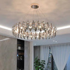 Zoey Crystal & Copper Bar Chandelier - Modern Flush Mount Light - Lumos Glows136:2000061533 Colors 130cm-Long