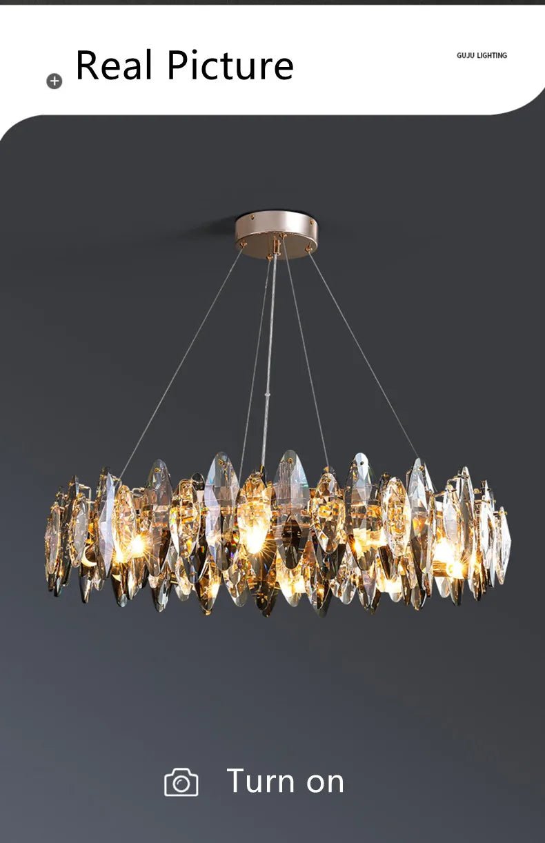 Zoey Crystal & Copper Bar Chandelier - Modern Flush Mount Light - Lumos Glows136:2000061533 Colors 130cm-Long