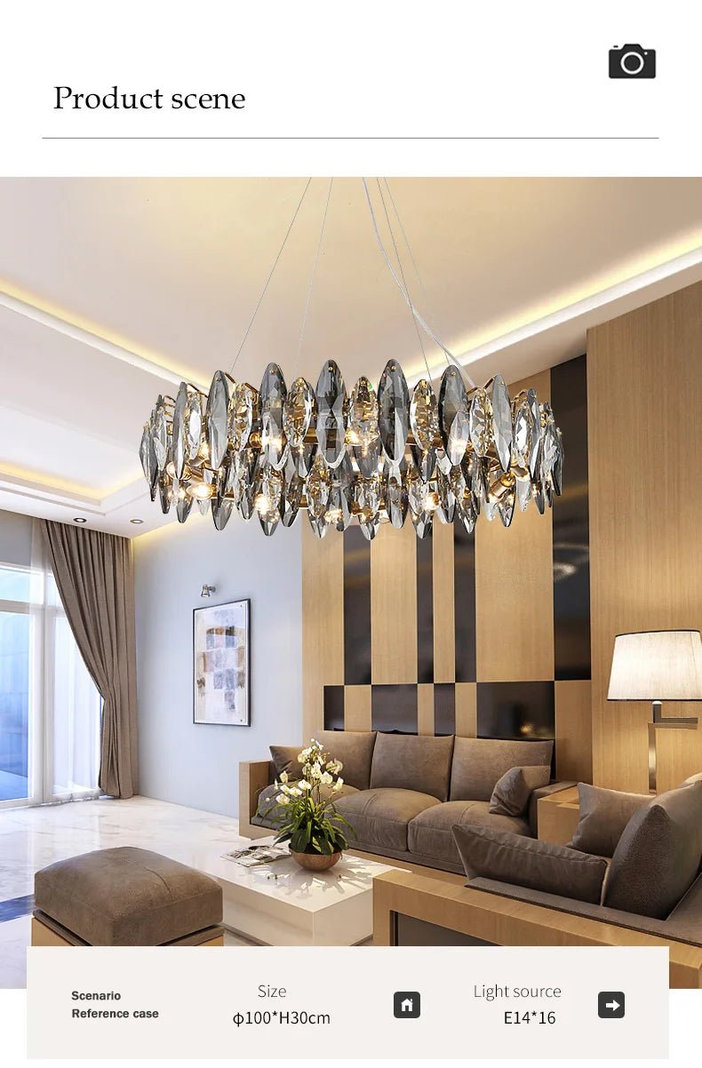 Zoey Crystal & Copper Bar Chandelier - Modern Flush Mount Light - Lumos Glows136:2000061533 Colors 130cm-Long